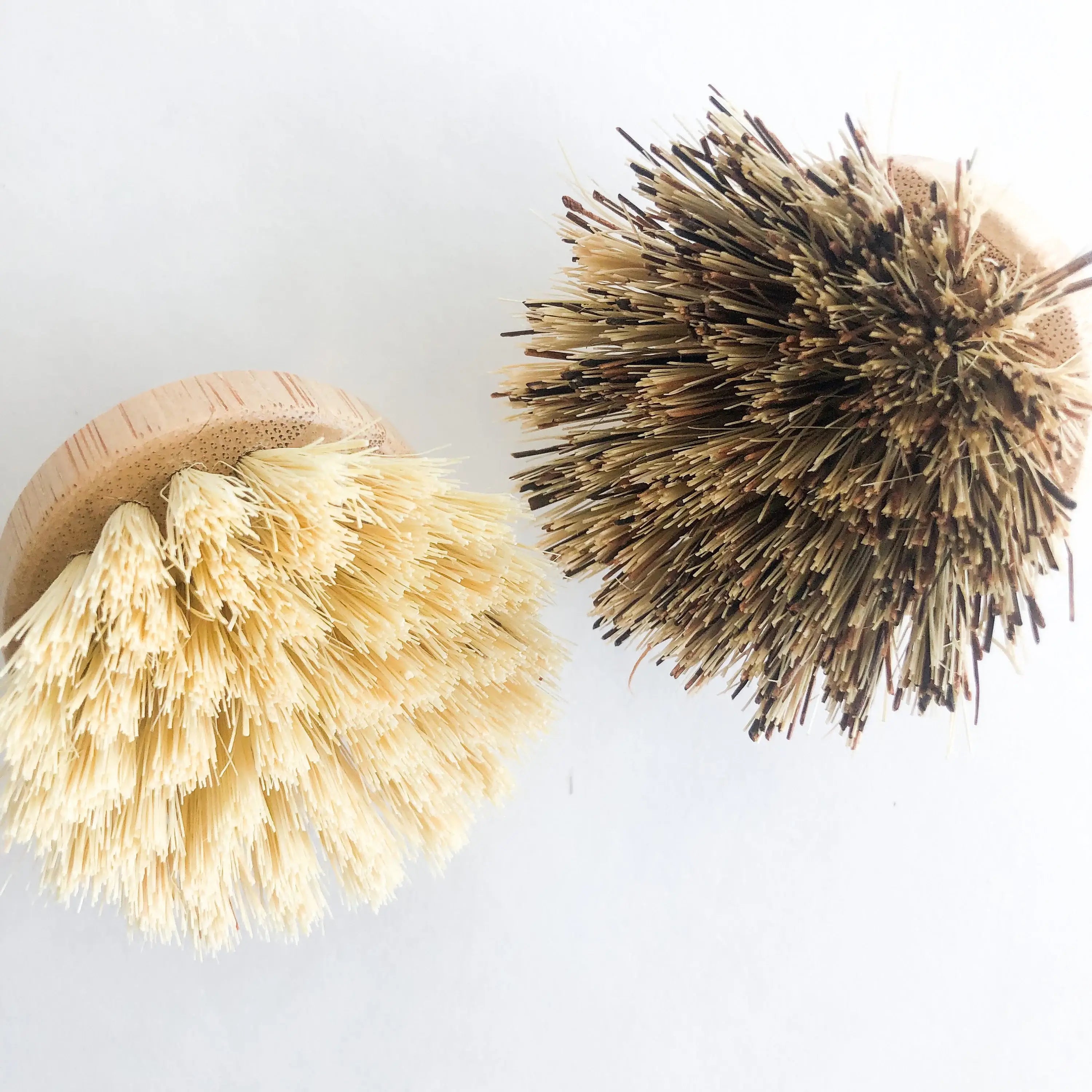 Natural Bamboo Pot & Dish Brush With Replaceable Head